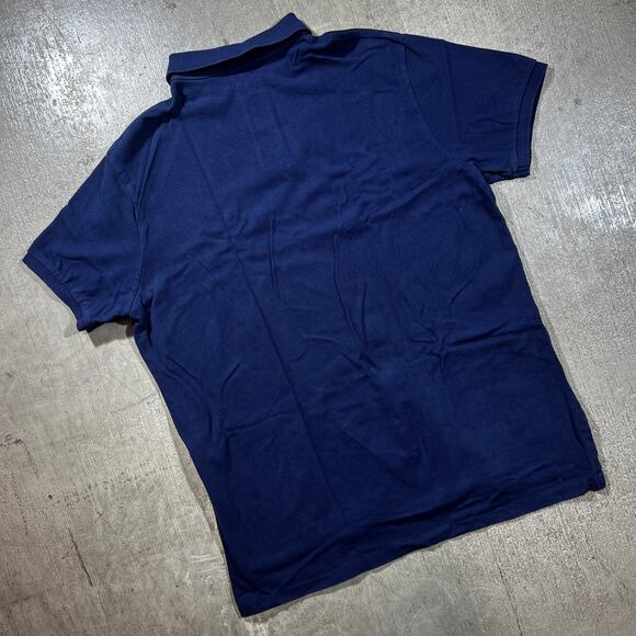 Polo Ralph Lauren Custom Fit Navy Polo Shirt XL White Pony - Picture 2 of 6